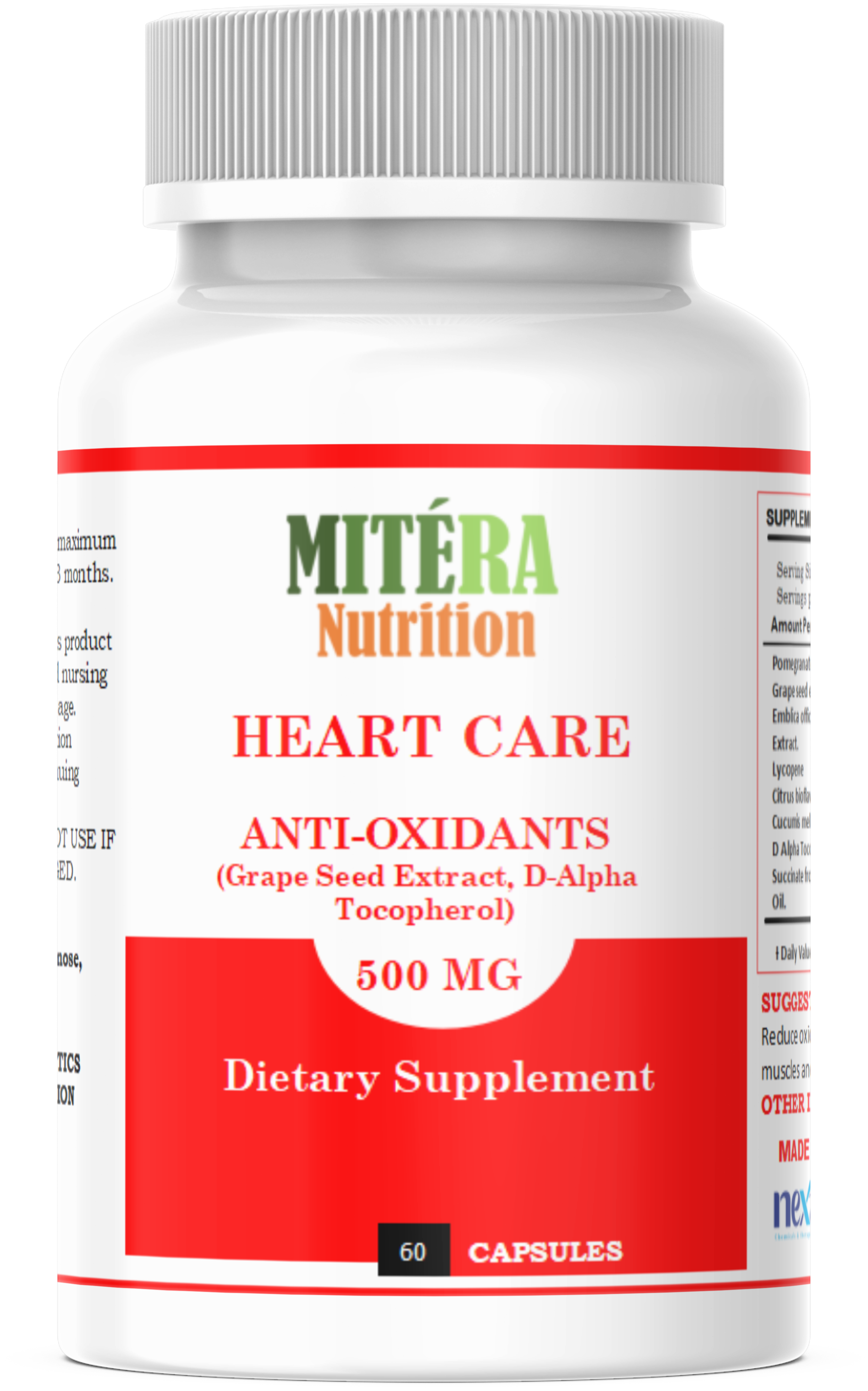 Mitera Nutrition Heart Care Antioxidant Capsules